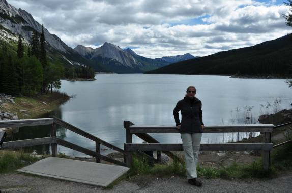 Medicine Lake, no Jasper National Park, em Alberta, no Canadá